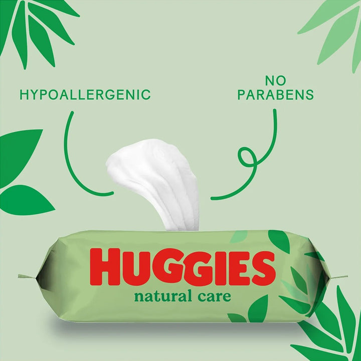 Huggies Natural Care Baby Wet Wipes With Aloe Vera, Pack of 56's - Easy Pharmacy LLC