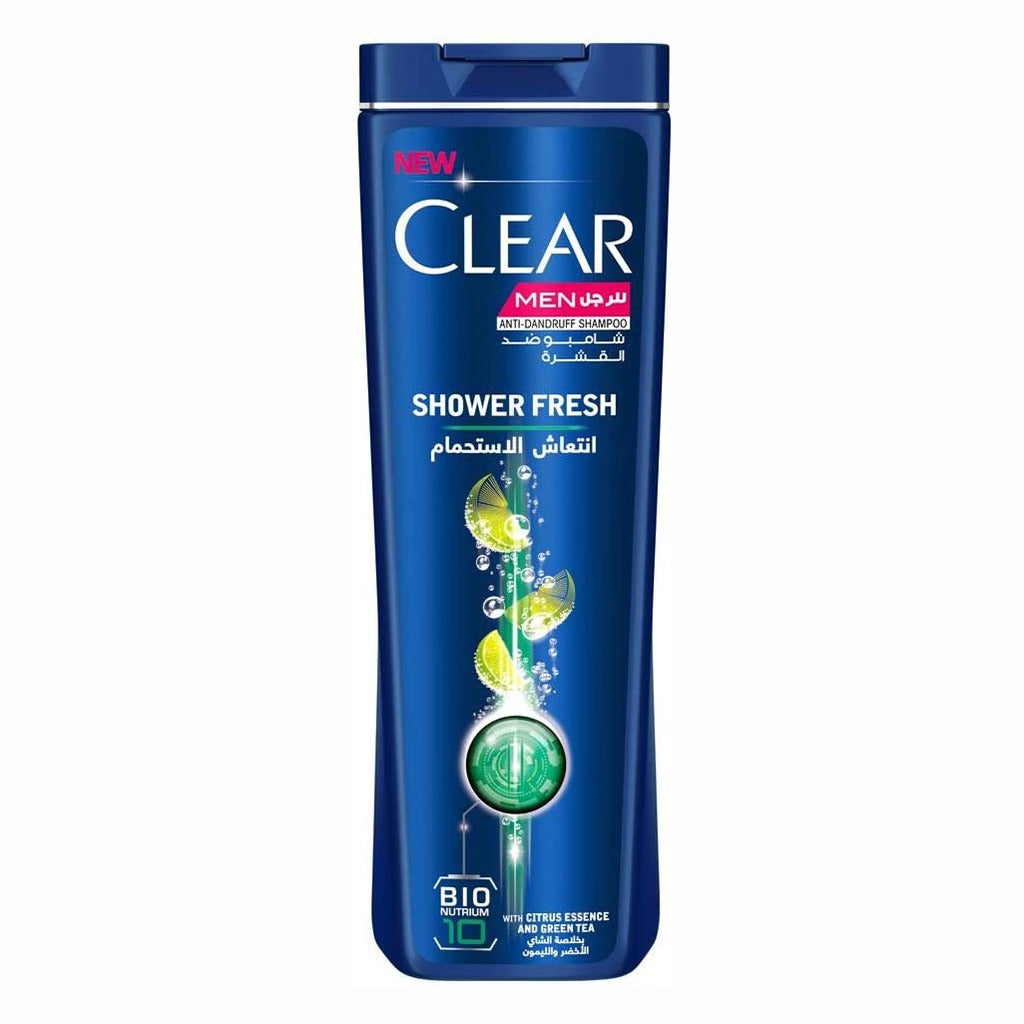 Clear Men Shower Fresh Anti-Dandruff Shampoo With Citrus Essence And Green Tea 400ml - Easy Pharmacy LLC