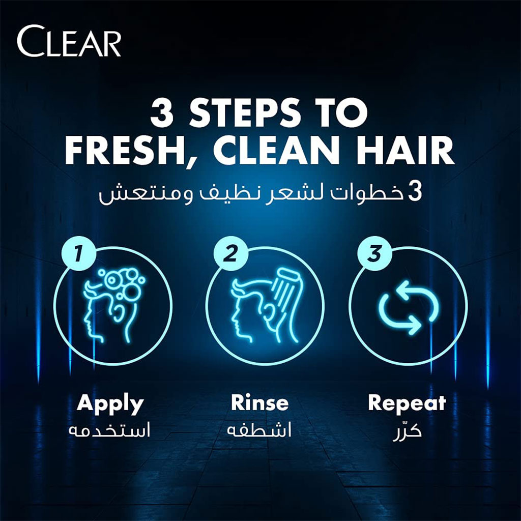 Clear Men Shower Fresh Anti-Dandruff Shampoo With Citrus Essence And Green Tea 400ml - Easy Pharmacy LLC