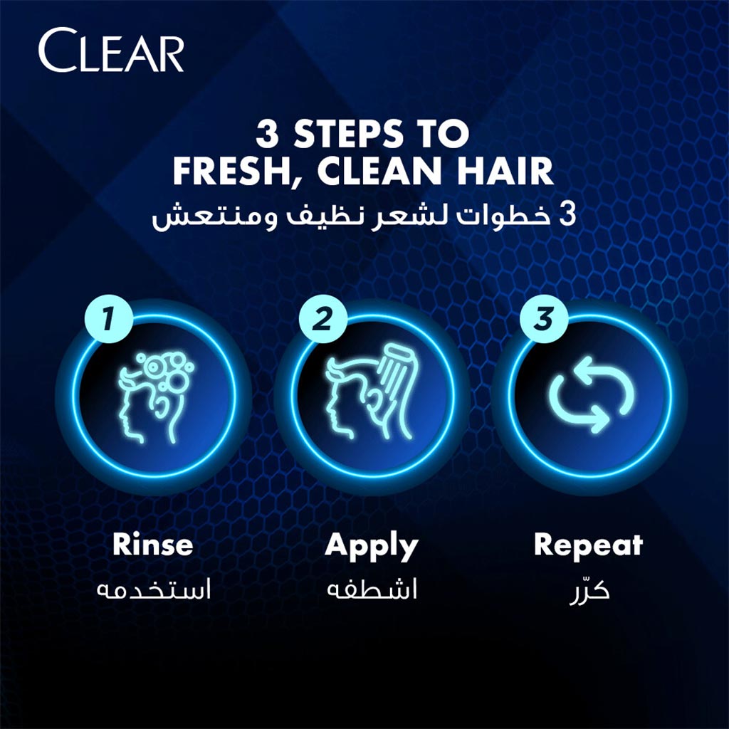 Clear Men Style Express Anti-Dandruff 2-In-1 Shampoo + Conditioner 200ml - Easy Pharmacy LLC