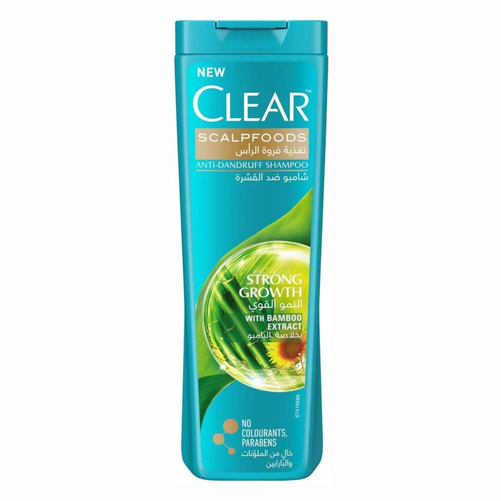 Clear Scalpfoods Strong Growth Anti-Dandruff Shampoo With Bamboo Extracts 400ml - Easy Pharmacy LLC