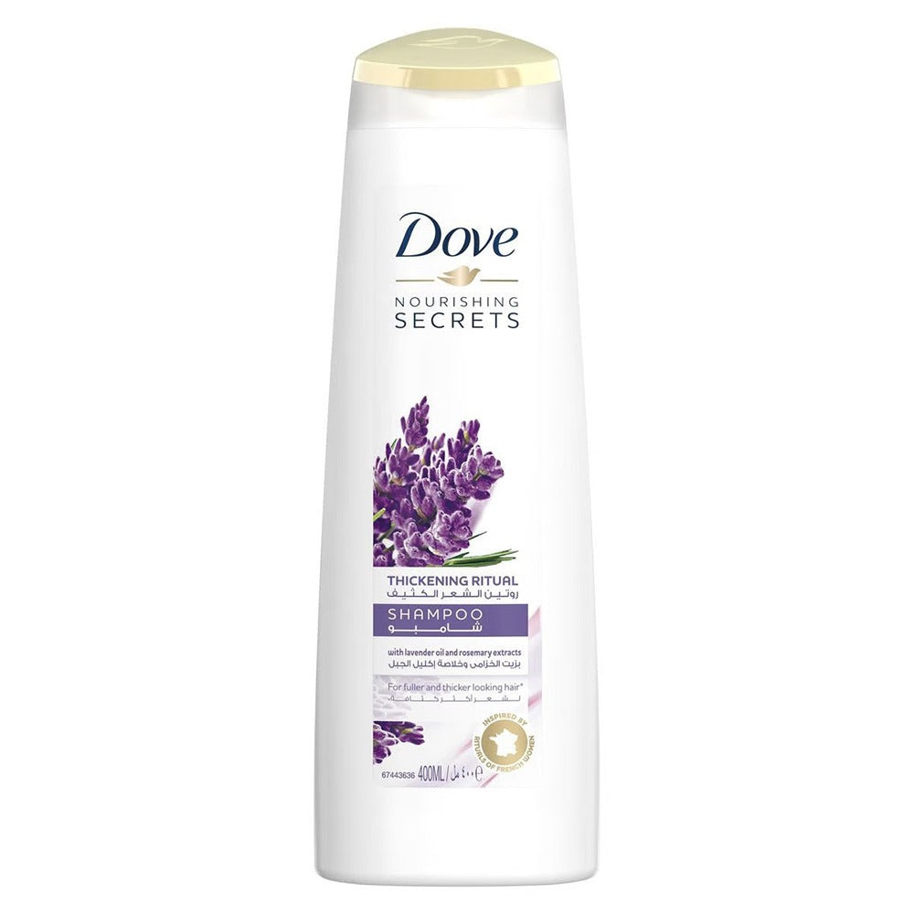 Dove Nourishing Secrets Thickening Ritual Shampoo With Lavender Oil And Rosemary Extracts 400ml - Easy Pharmacy LLC