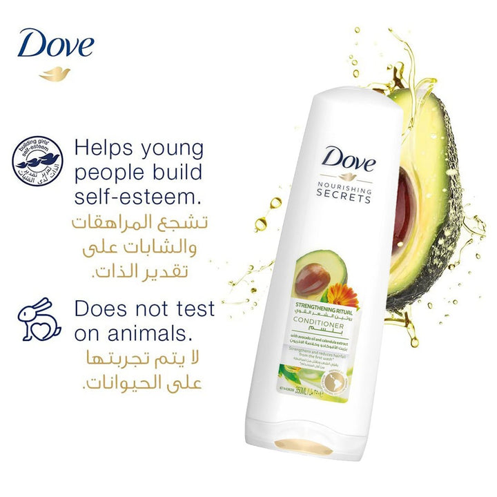 Dove Nourishing Secrets Strengthening Ritual Conditioner With Avocado Oil And Calendula Extracts 350ml - Easy Pharmacy LLC