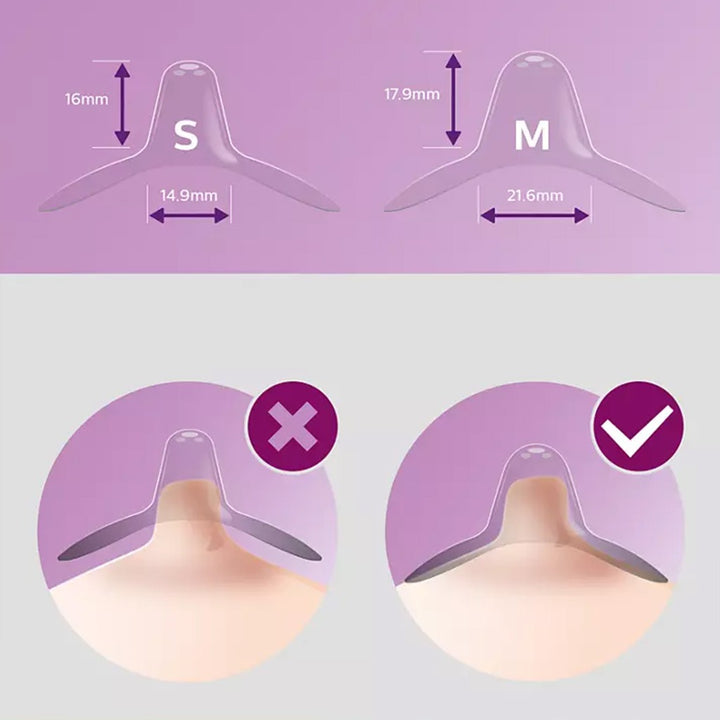 Philips Avent Nipple Shield For Mom - Small, Pack of 2's SCF153/01 - Easy Pharmacy LLC