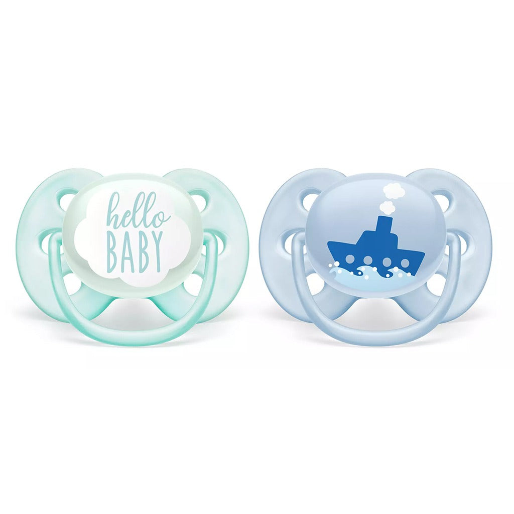 Philips Avent Ultra Soft Pacifier For 0-6 Months Baby, Pack of 2's SCF222/01 - Easy Pharmacy LLC