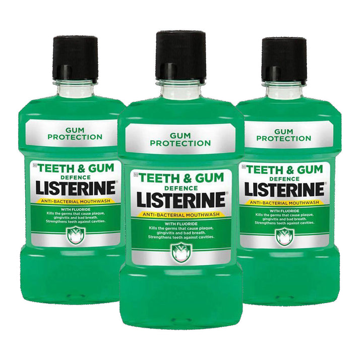 Listerine Teeth & Gum Defence Mouthwash 250ml 2+1 PROMO PACK - Easy Pharmacy LLC