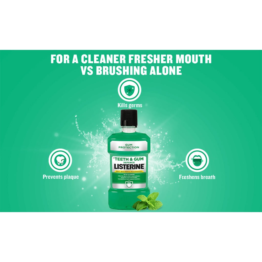 Listerine Teeth & Gum Defence Mouthwash 250ml 2+1 PROMO PACK - Easy Pharmacy LLC