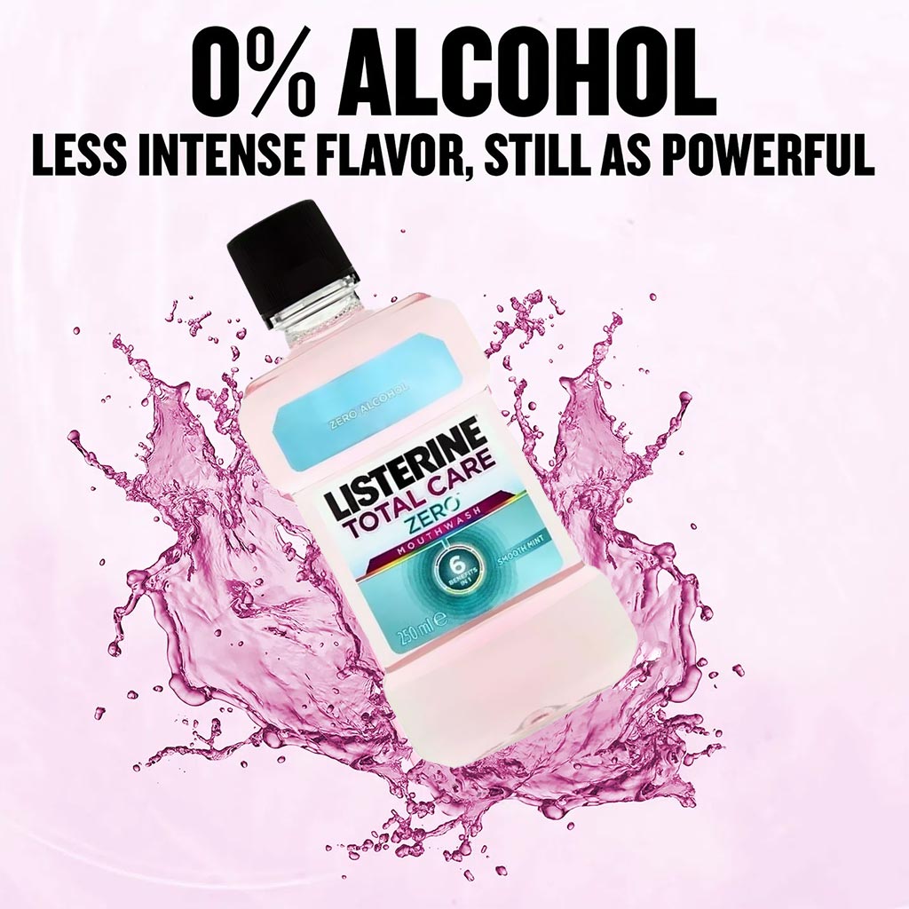 Listerine Total Care Zero 6-in-1 Alcohol Free Mouthwash 250ml 2+1 PROMO PACK - Easy Pharmacy LLC