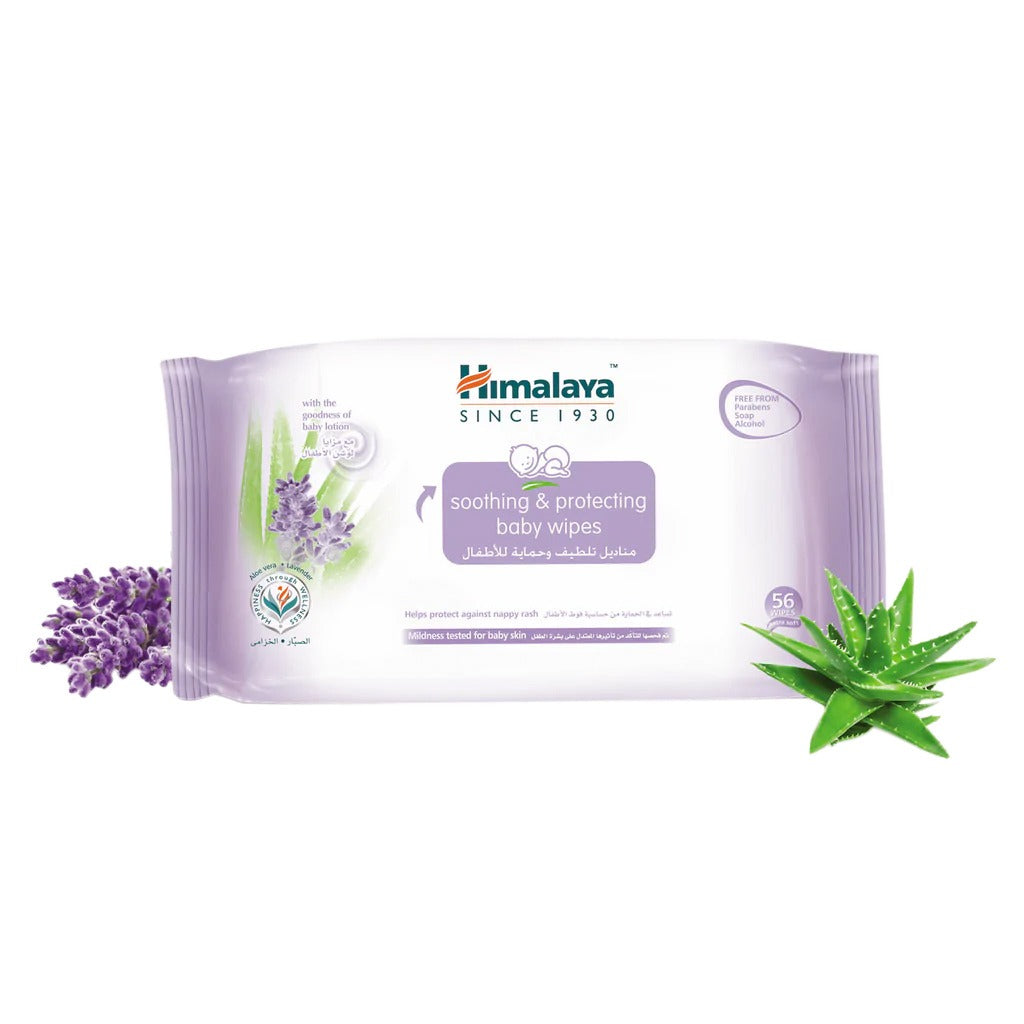 Himalaya Soothing & Protecting Baby Wipes 56's Pack of 4's - Easy Pharmacy LLC