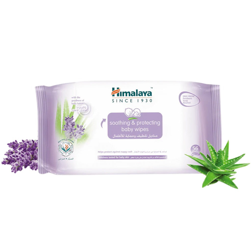 Himalaya Soothing & Protecting Baby Wipes 56's Pack of 3's - Easy Pharmacy LLC