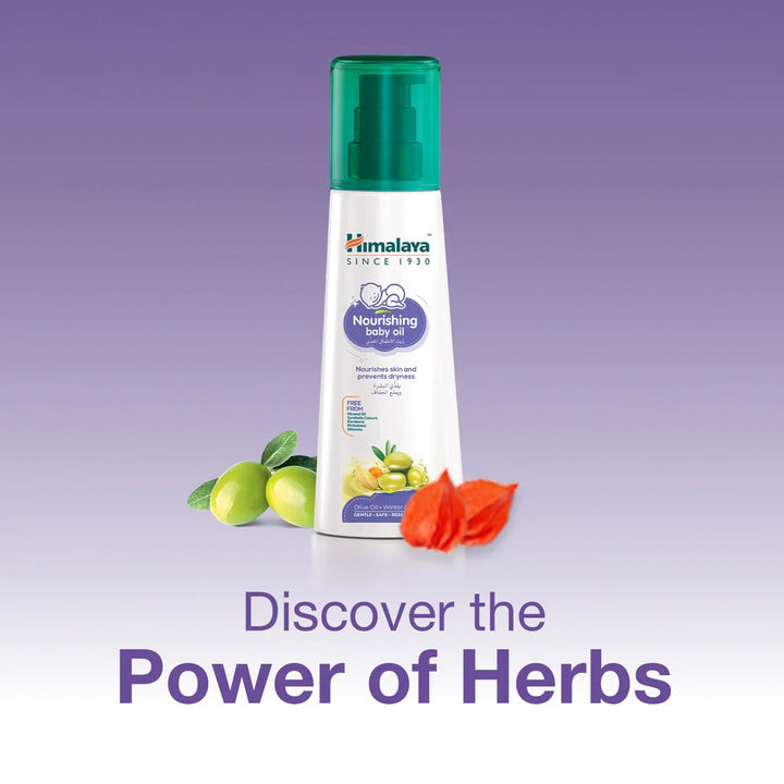 Himalaya Nourishing Baby Oil With Olive Oil and Winter Cherry 300ml - Easy Pharmacy LLC