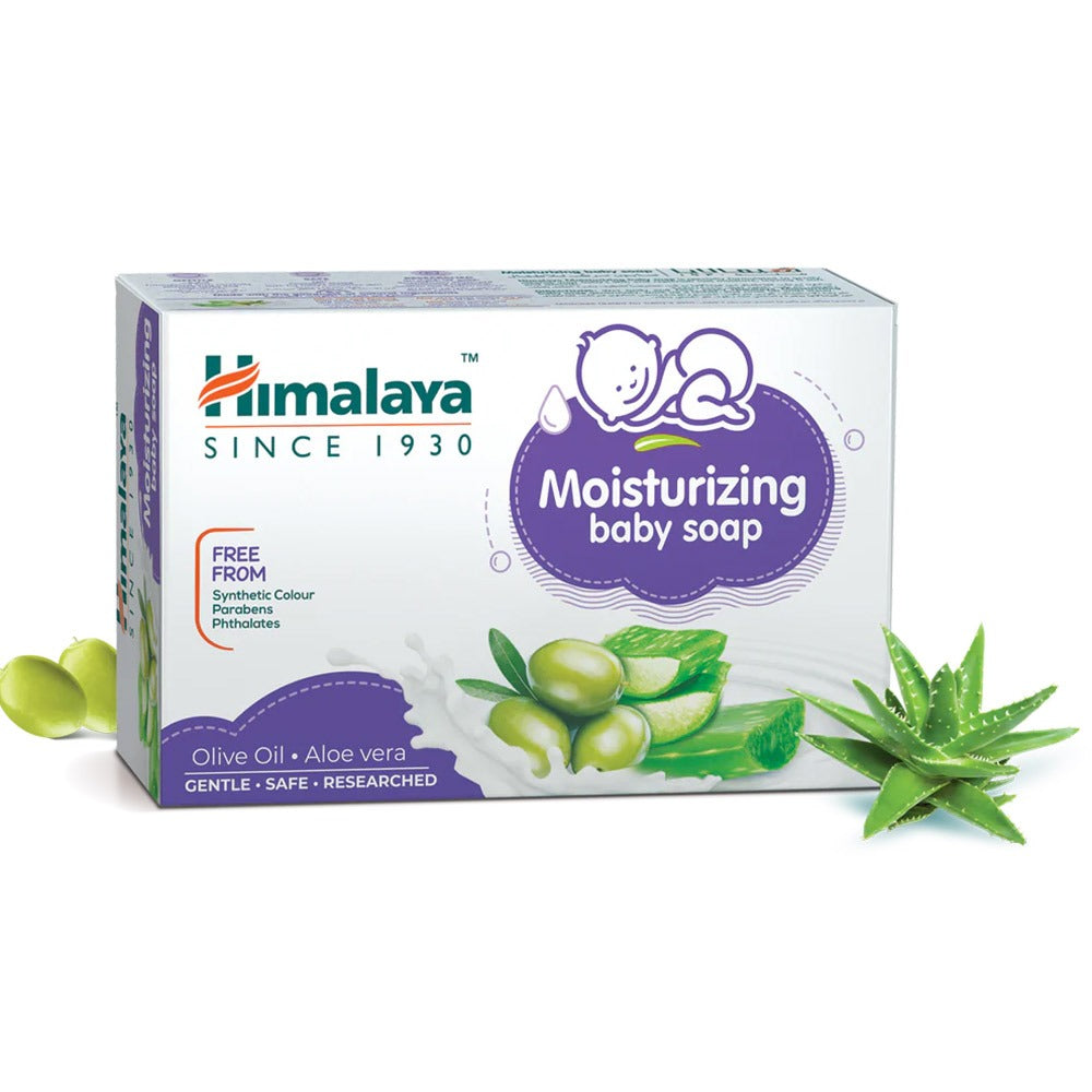 Himalaya Moisturizing Baby Soap With Aloe Vera And Olive Oil 125g, Pack of 6 - Easy Pharmacy LLC