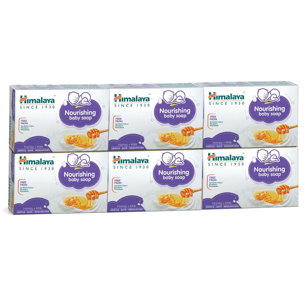 Himalaya Nourishing Baby Soap With Honey And Milk 125g, Pack of 6 - Easy Pharmacy LLC