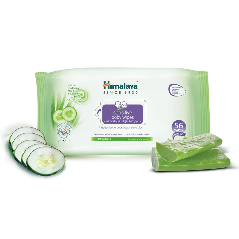 Himalaya Extra Soft Sensitive Baby Wipes 56's, Pack of 4's - Easy Pharmacy LLC