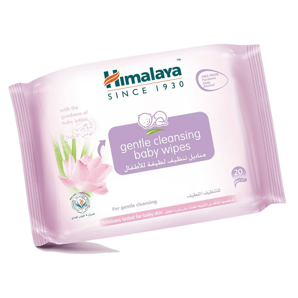 Himalaya Extra Soft Gentle Cleansing Baby Wipes, Pack of 20 - Easy Pharmacy LLC