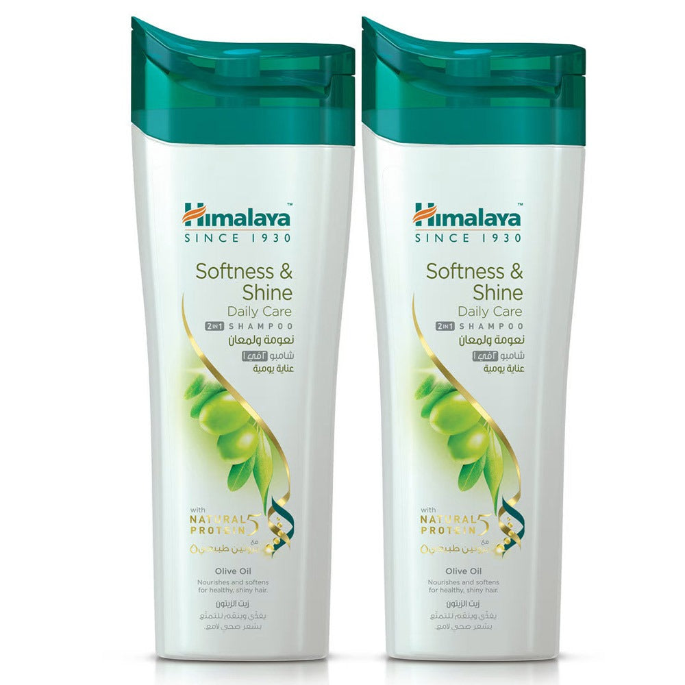Himalaya Softness & Shine Daily Care 2 In 1 Shampoo With Olive Oil 400ml, Pack of 2 - Easy Pharmacy LLC