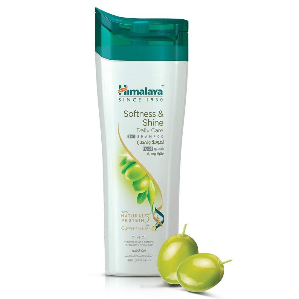 Himalaya Softness & Shine Daily Care 2 In 1 Shampoo With Olive Oil 400ml, Pack of 2 - Easy Pharmacy LLC
