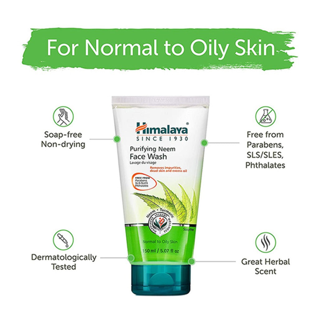 Himalaya Purifying Neem Face Wash With Turmeric 150ml - Easy Pharmacy LLC