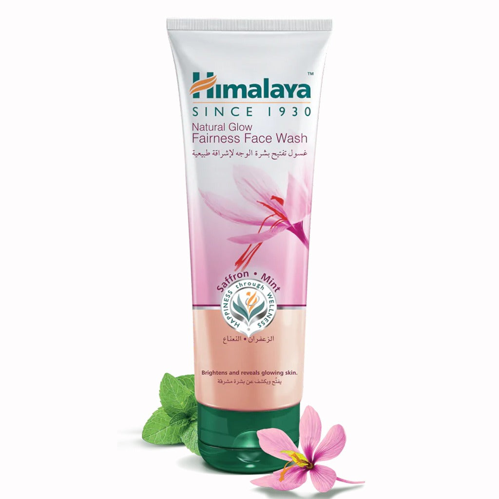Himalaya Natural Glow Fairness Face Wash With Saffron And Mint 100ml - Easy Pharmacy LLC