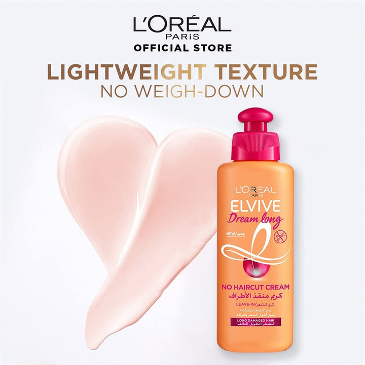 Loreal Elvive Dream Long No Haircut Cream For Long Damaged Hair 200ml - Easy Pharmacy LLC