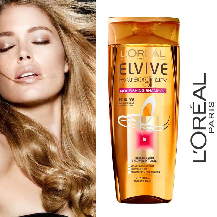 Loreal Paris Elvive Extraordinary Oil Nourishing Shampoo For Dry Hair 400ml - Easy Pharmacy LLC