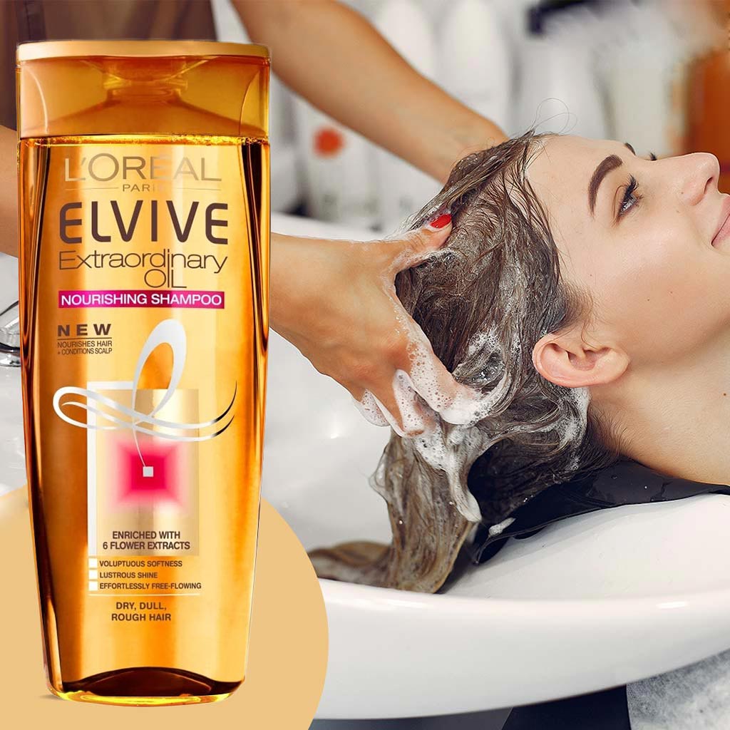 Loreal Paris Elvive Extraordinary Oil Nourishing Shampoo For Dry Hair 400ml - Easy Pharmacy LLC