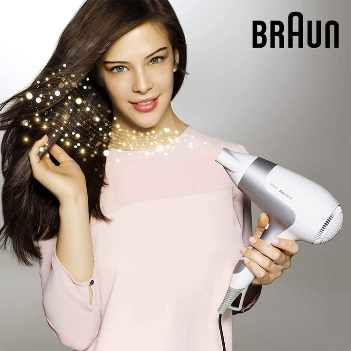 Braun Satin Hair 5 Hair Dryer HD585 With Diffuser And Ionic Function - Easy Pharmacy LLC