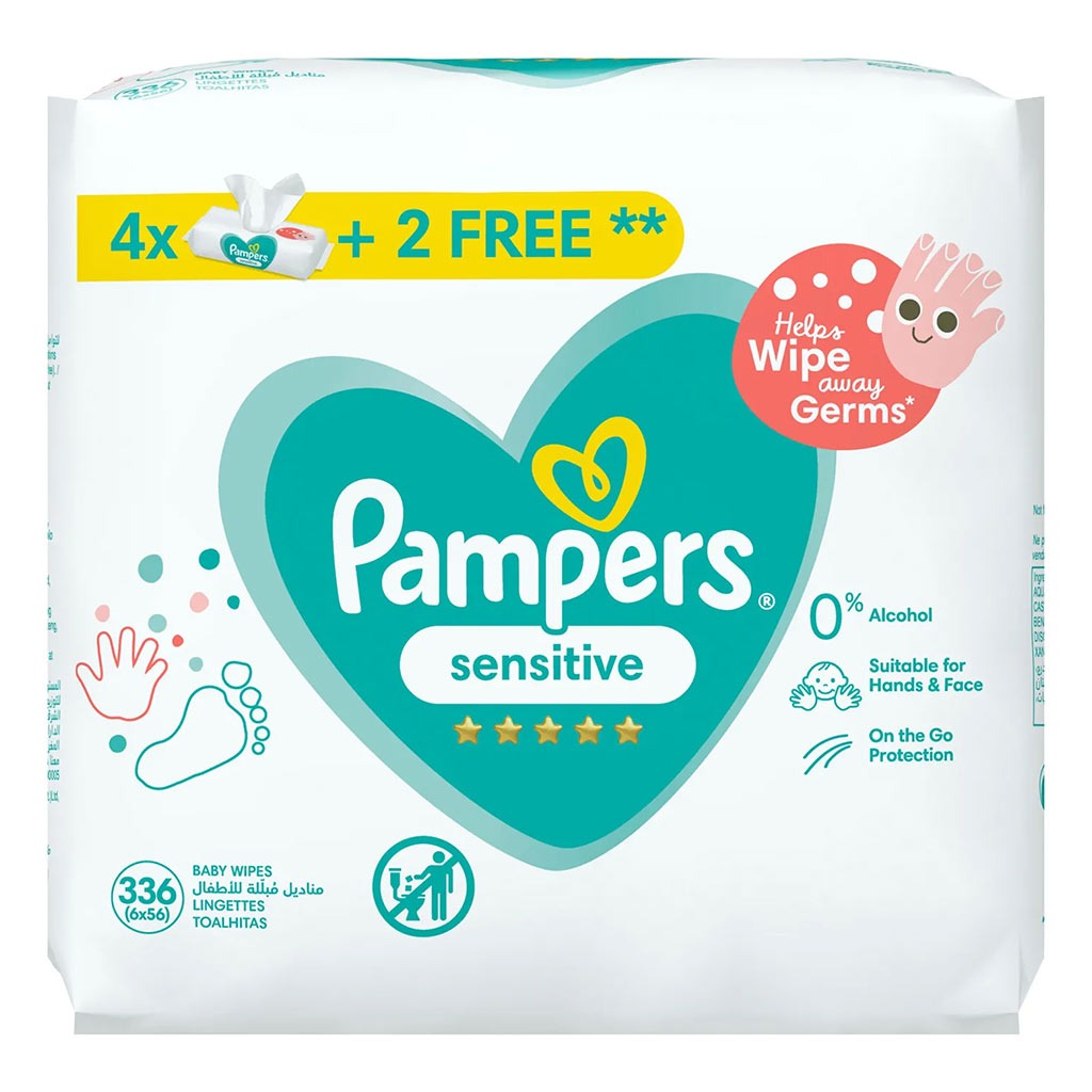 Pampers Sensitive Baby Wet Wipes, Pack of 336's - Easy Pharmacy LLC