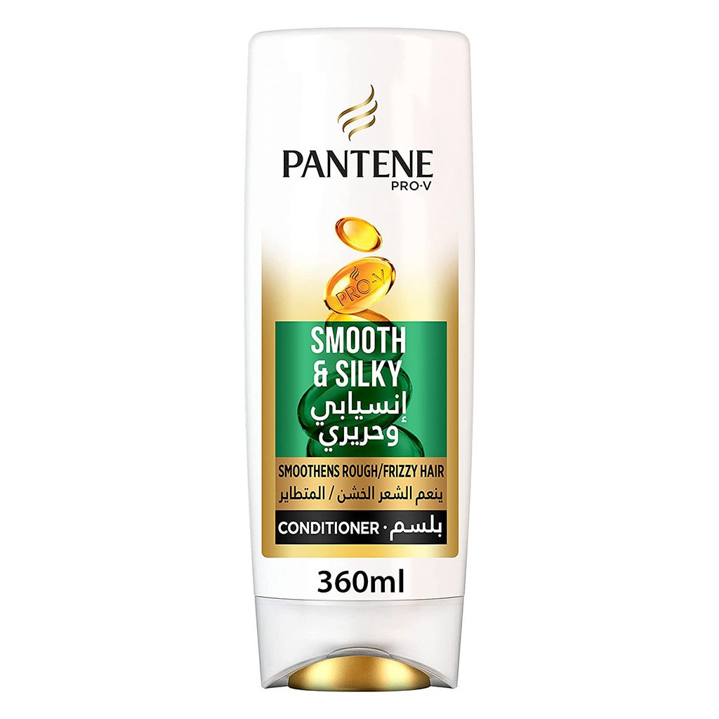 Pantene Pro-V Smooth & Silky Conditioner For Frizzy Hair 360ml - Easy Pharmacy LLC