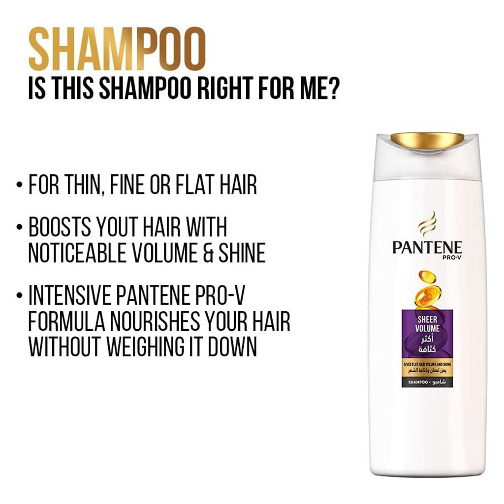 Pantene Pro-V Sheer Volume Shampoo For Flat Hair 600ml - Easy Pharmacy LLC