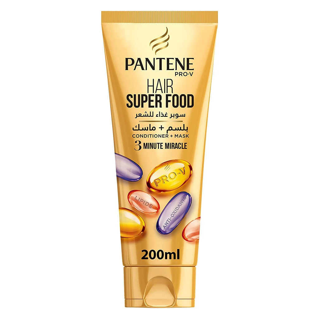 Pantene Pro-V Hair Super Food 3-Minute Miracle Conditioner & Mask 200ml - Easy Pharmacy LLC