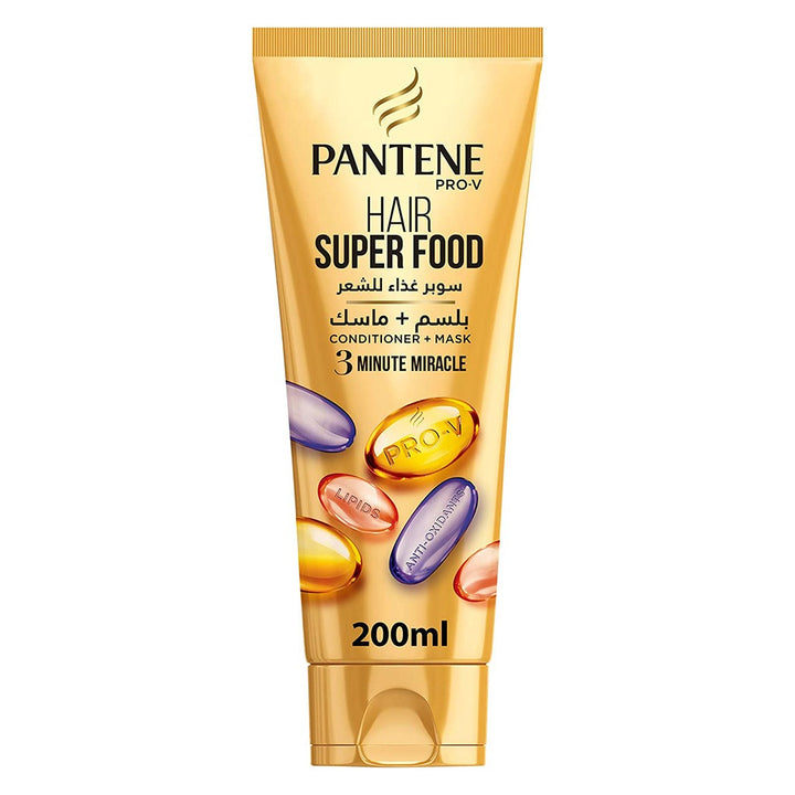 Pantene Pro-V Hair Super Food 3-Minute Miracle Conditioner & Mask 200ml - Easy Pharmacy LLC