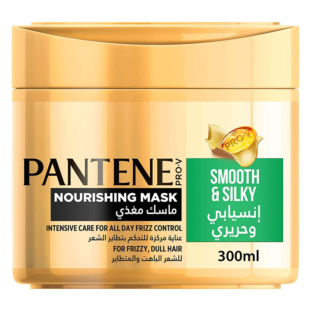 Pantene Pro-V Smooth & Silky Nourishing Hair Mask For Frizzy, Dull Hair 300ml - Easy Pharmacy LLC