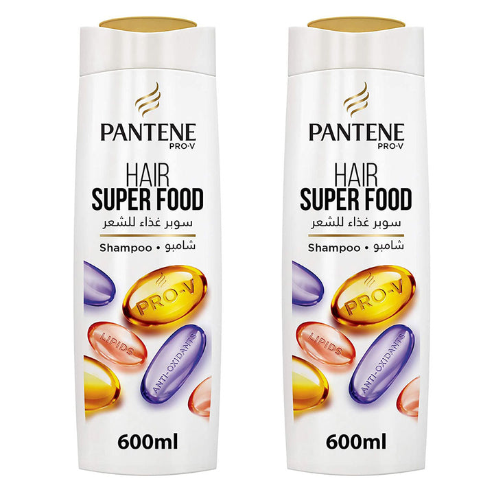 Pantene Pro-V Hair Super Food Shampoo 600ml, Pack of 2's - Easy Pharmacy LLC