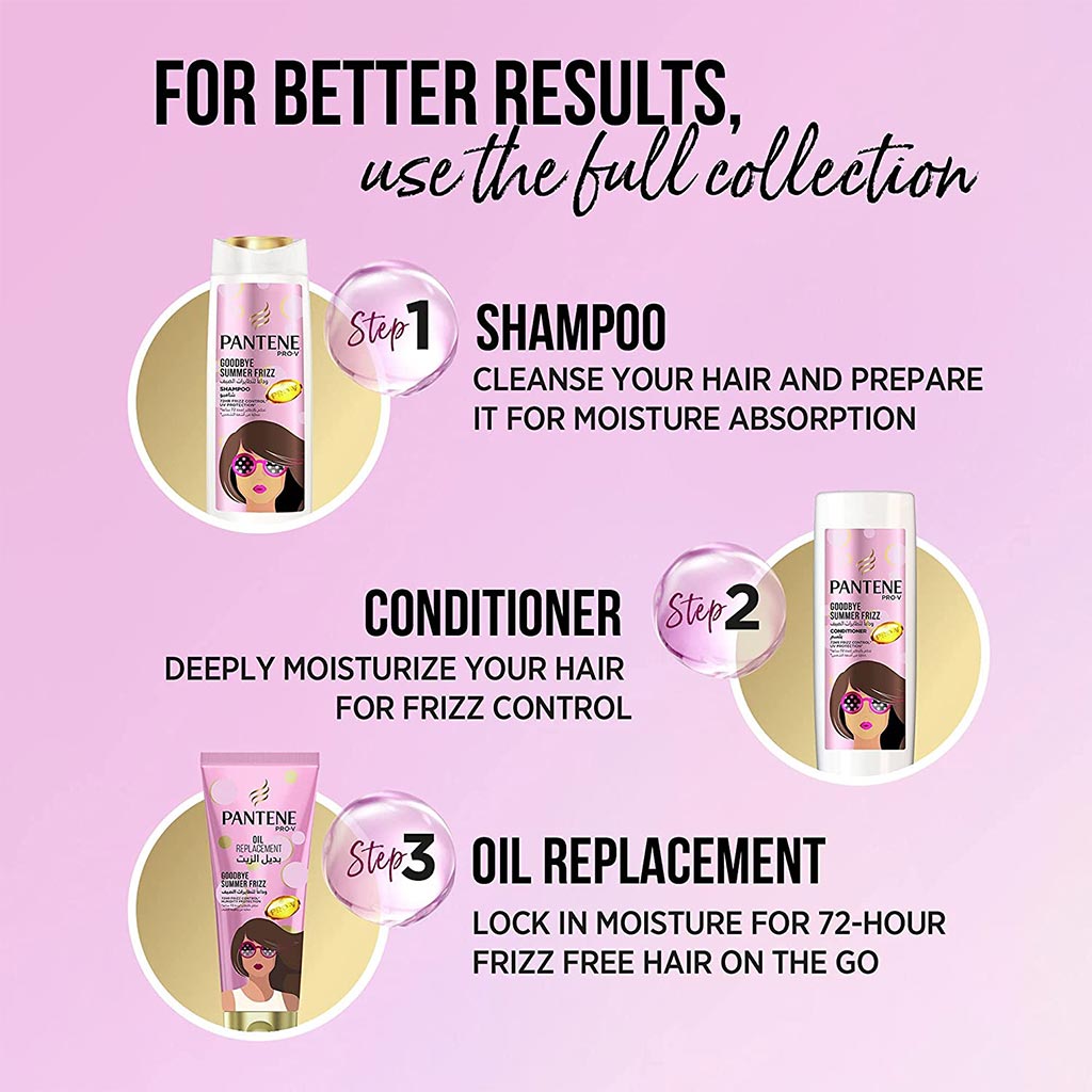 Pantene Pro-V Goodbye Summer Frizz Control Shampoo 600ml - Easy Pharmacy LLC