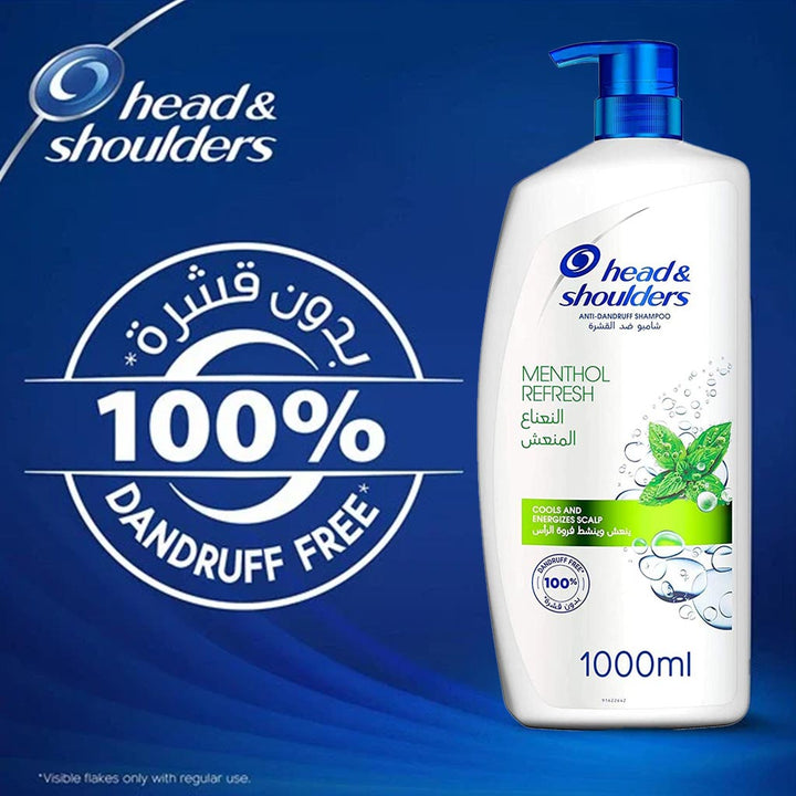Head & Shoulders Menthol Refresh Anti-Dandruff Shampoo 1000ml - Easy Pharmacy LLC