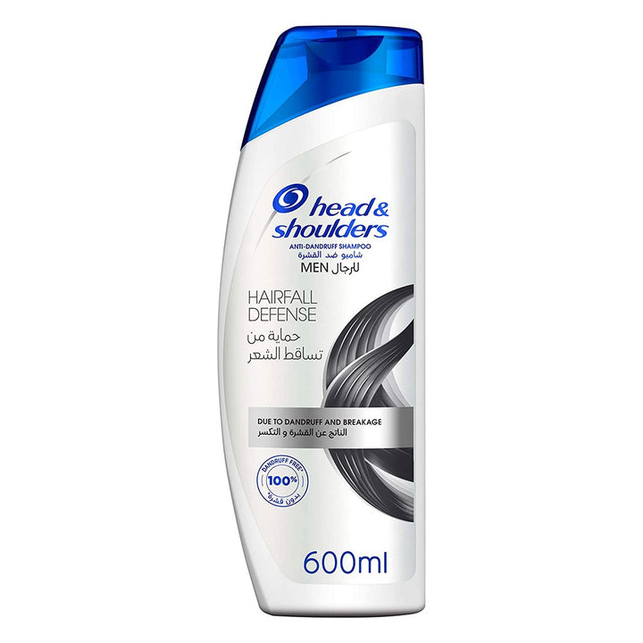 Head & Shoulders Hairfall Defense Anti-Dandruff Shampoo For Men 600ml - Easy Pharmacy LLC