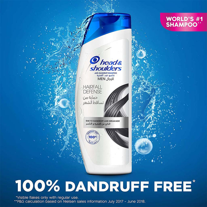 Head & Shoulders Hairfall Defense Anti-Dandruff Shampoo For Men 600ml - Easy Pharmacy LLC