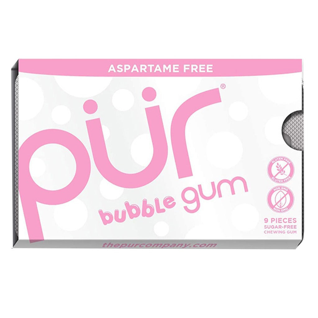 Pur Aspartame & Sugar Free Bubble Gum With Xylitol 9 Pieces - Easy Pharmacy LLC