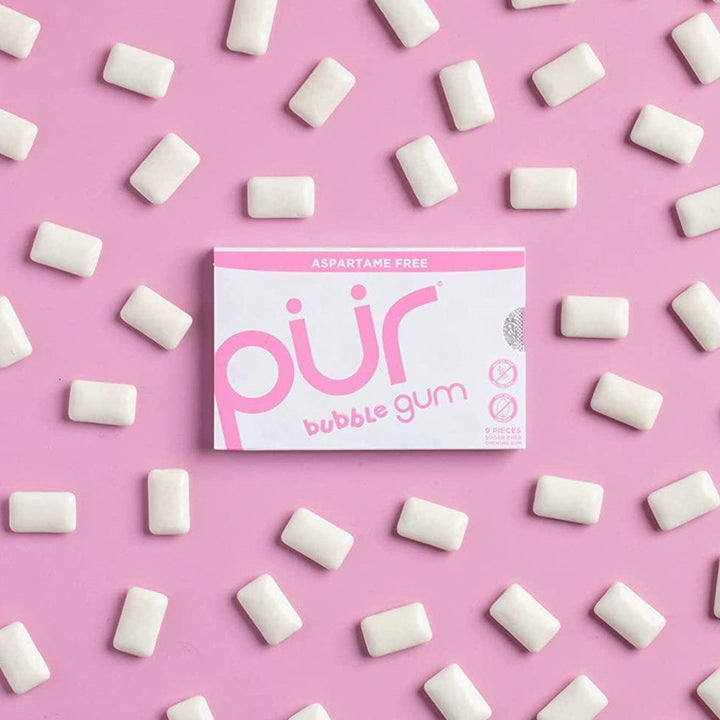 Pur Aspartame & Sugar Free Bubble Gum With Xylitol 9 Pieces - Easy Pharmacy LLC