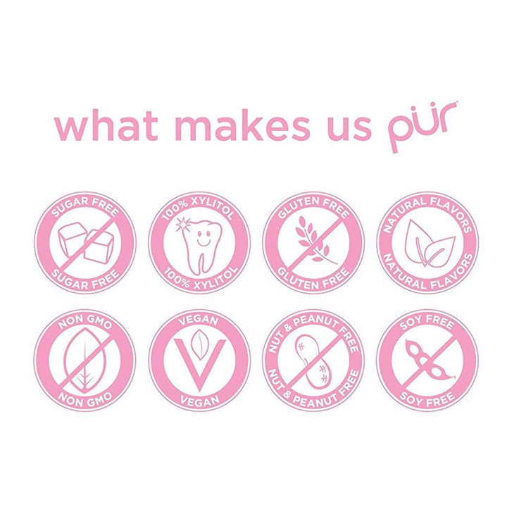 Pur Aspartame & Sugar Free Bubble Gum With Xylitol 9 Pieces - Easy Pharmacy LLC