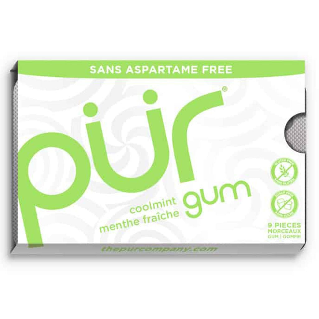 Pur Aspartame & Sugar Free Coolmint Chewing Gum With Xylitol 9 Pieces - Easy Pharmacy LLC