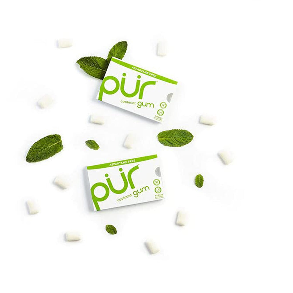 Pur Aspartame & Sugar Free Coolmint Chewing Gum With Xylitol 9 Pieces - Easy Pharmacy LLC