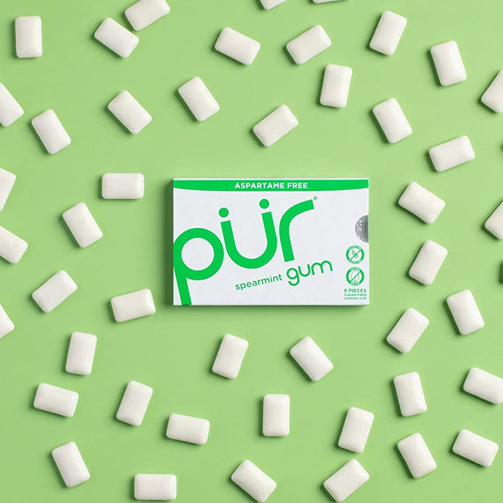 Pur Aspartame & Sugar Free Spearmint Chewing Gum With Xylitol 9 Pieces - Easy Pharmacy LLC