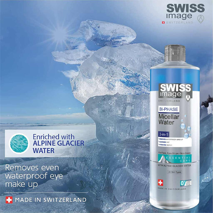 Swiss Image Essential Care Bi-Phase 3-In-1 Make-up Removing Micellar Water 400ml - Easy Pharmacy LLC