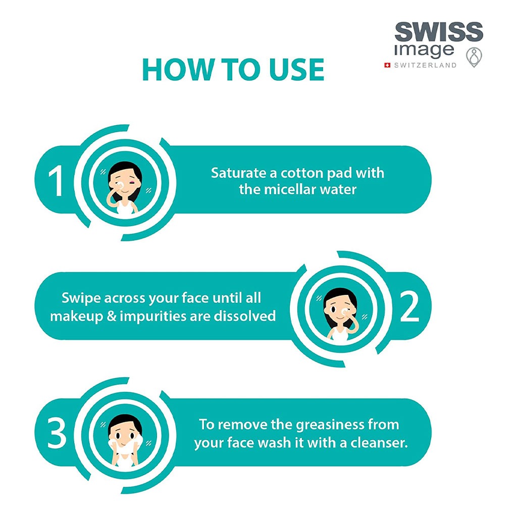 Swiss Image Essential Care Refreshing Micellar Water For Make-up Removal 400ml - Easy Pharmacy LLC