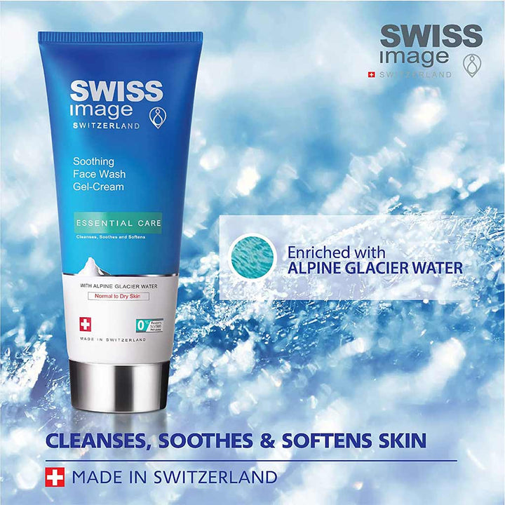 Swiss Image Essential Care Soothing Face Wash Gel-Cream For Normal To Dry Skin 200ml - Easy Pharmacy LLC