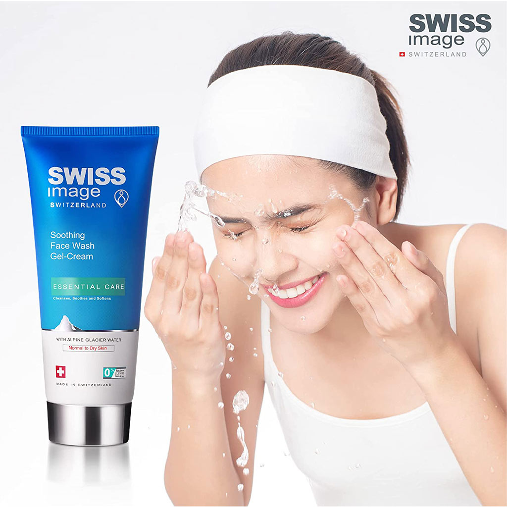 Swiss Image Essential Care Soothing Face Wash Gel-Cream For Normal To Dry Skin 200ml - Easy Pharmacy LLC