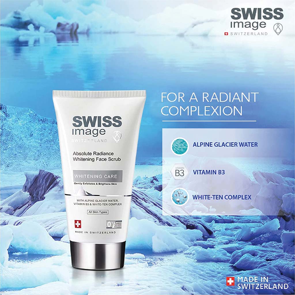 Swiss Image Whitening Care Absolute Radiance Face Scrub For All Skin Types 150ml - Easy Pharmacy LLC