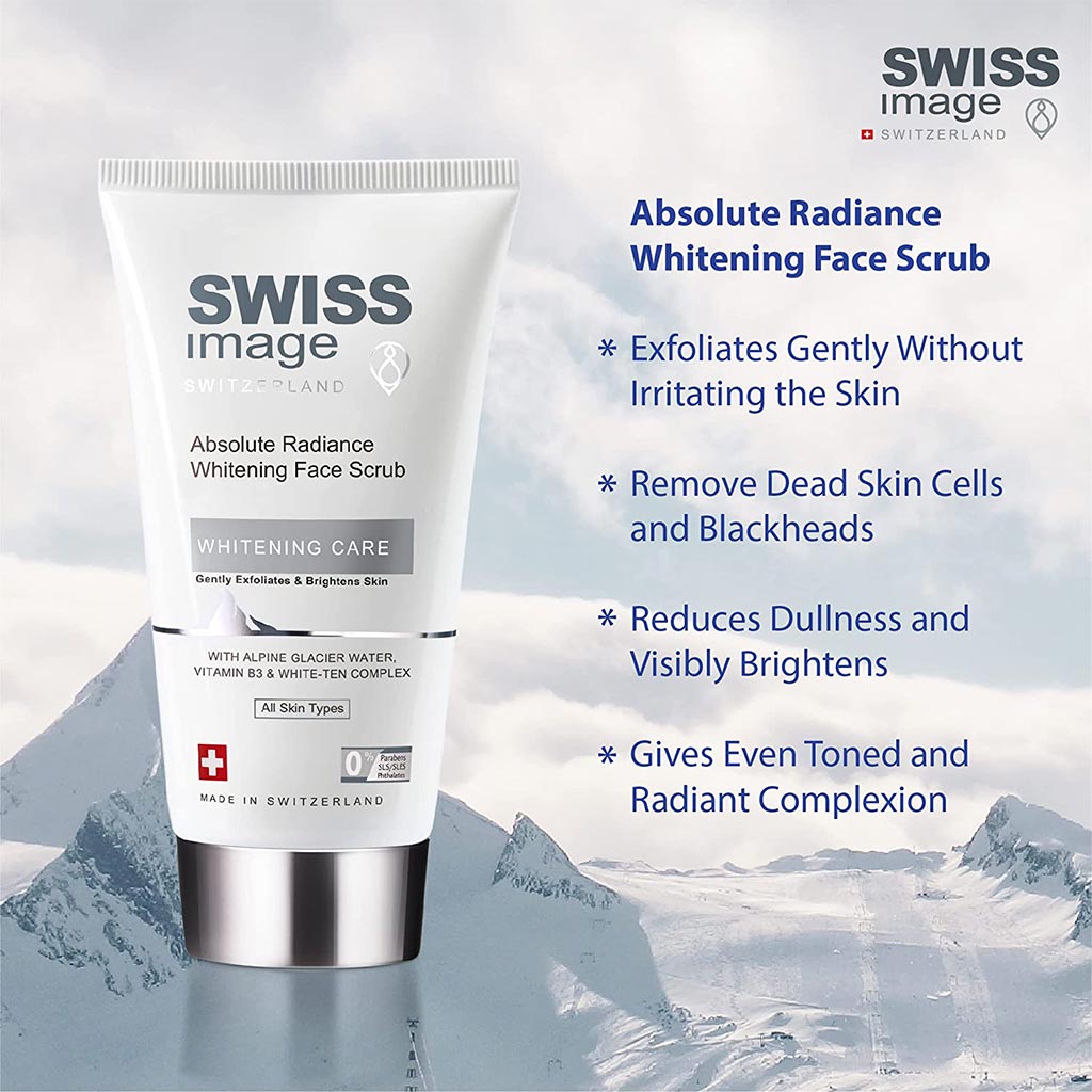Swiss Image Whitening Care Absolute Radiance Face Scrub For All Skin Types 150ml - Easy Pharmacy LLC